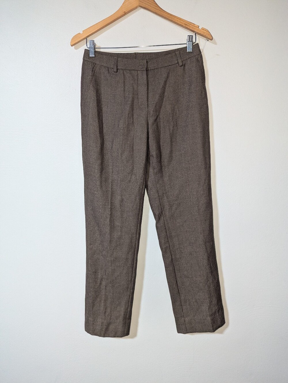 4 Akris Punto Bergdorf Goodman Wool Brown Dress Pants
